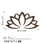 Wallity Rusty Lotus Escultura de Pared